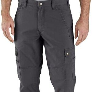 CARHARTT 38x34 Men's Rugged Flex Relaxed Fit Ripstop Pants Gray BN5491-M